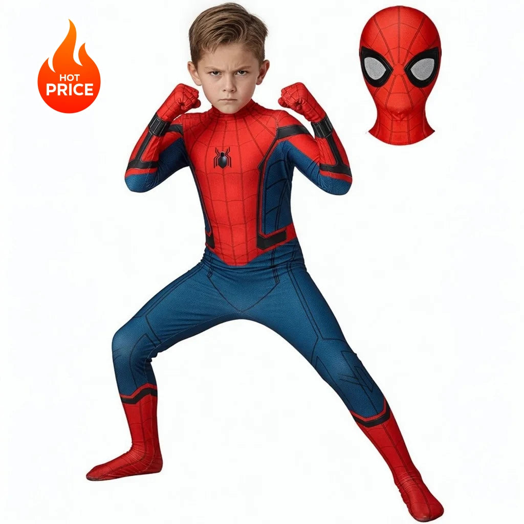 Spiderman Costume for Kids Adult Tobey Maguire Cosplay Bodysuit Superhero Zentai Suit Jumpsuit Halloween Carnival Party Costumes