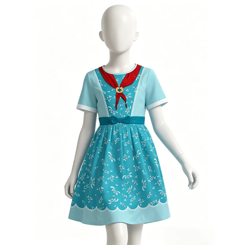 Stranger TV Character Holly Kids Cosplay Costume Halloween Role Play Birthday Party Children's Clothing Carnival Girls Outfits