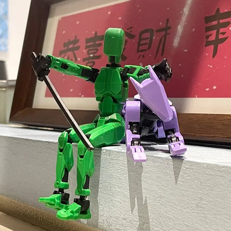 13 Action Figure Titan Multi-Jointed Movable Shapeshift Robot T13 Action Mannequin Character and Dog Figure Toys gifts for kids