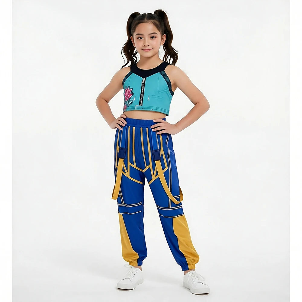 2026 Girl Cosplay Pop Singer Fashion Spring Summer Clothes Stage Performance Dress Up Uniform Children Show Party Costumes