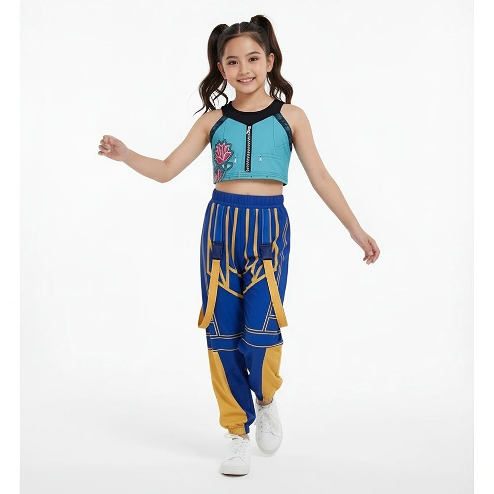 2026 Girl Cosplay Pop Singer Fashion Spring Summer Clothes Stage Performance Dress Up Uniform Children Show Party Costumes