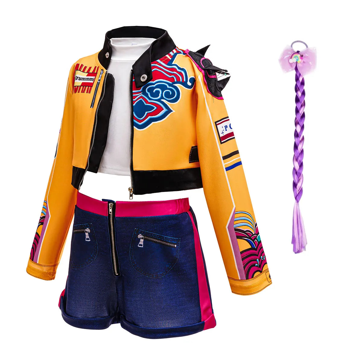 Girl 3D Print 3Pcs Role Play Dress up Popular Korean Music Performance Clothing Dance Costume Child Singer Cosplay Team Uniform