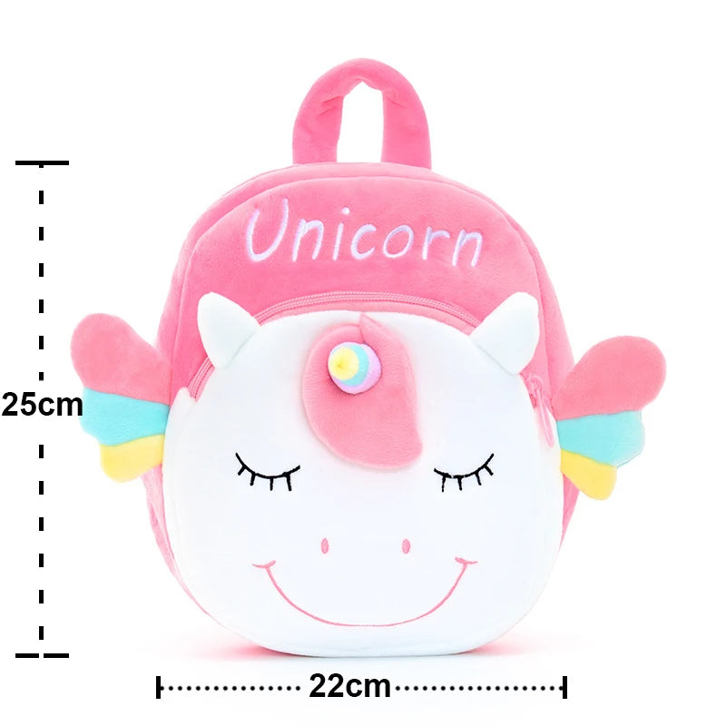 Plush Backpack Little Kid Preschool Ages 1-5 Backpack with Detachable Doll Boys Girls Toddler Backpack Metoo Rabbit Doll