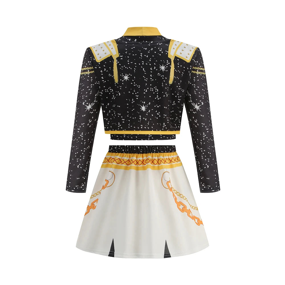 2026 Girl Cosplay Pop Singer Fashion Spring Summer Clothes Stage Performance Dress Up Uniform Children Show Party Costumes