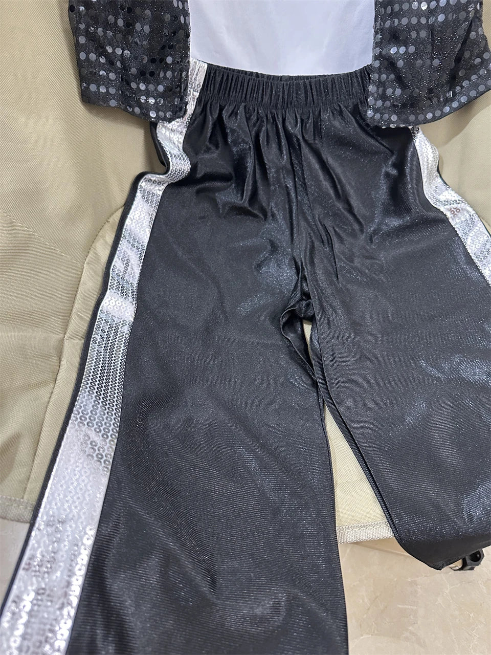 Pop Music Star Jackson Boys Clothes Halloween Cosplay Stage Performance Children's Costume Carnival Kids Retro 80s Stripe Suit