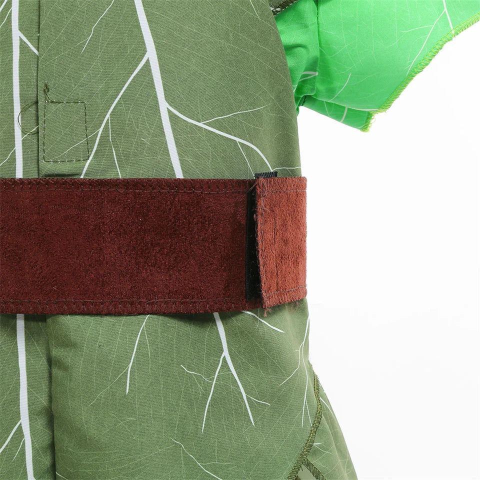 Peter Pan Prince Green Forest Elf Boys Outfit Halloween Cosplay Party Adventure Children Costume Fairy Tale Themed Kids Clothes