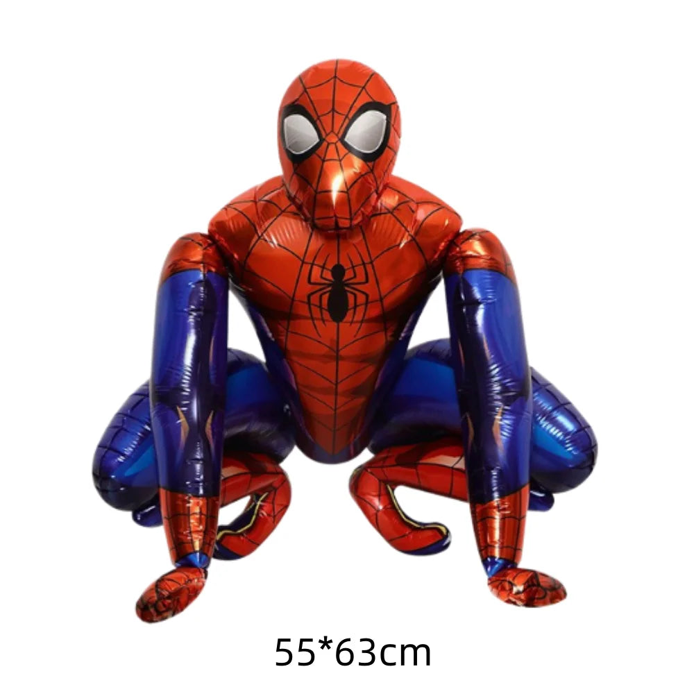 Spidey Giant Balloons Avengers Birthday Decorations 1-9 Number Balloons Superhero Photo Props Kids Party Supplies Boys Rewards