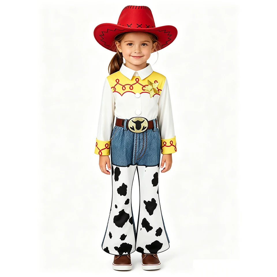 Woody Jessie Western Fancy Toy Kids Clothes Halloween Cosplay Performance Children's Costume Carnival Party Boys Girls Outfits