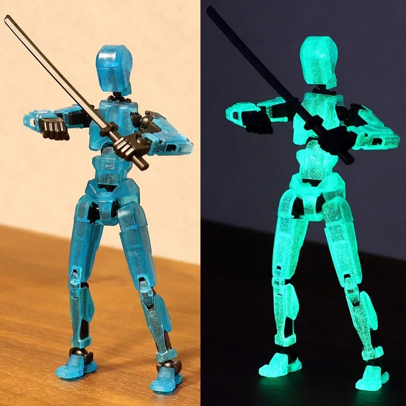 13 Action Figure Titan Multi-Jointed Movable Shapeshift Robot T13 Action Mannequin Character and Dog Figure Toys gifts for kids