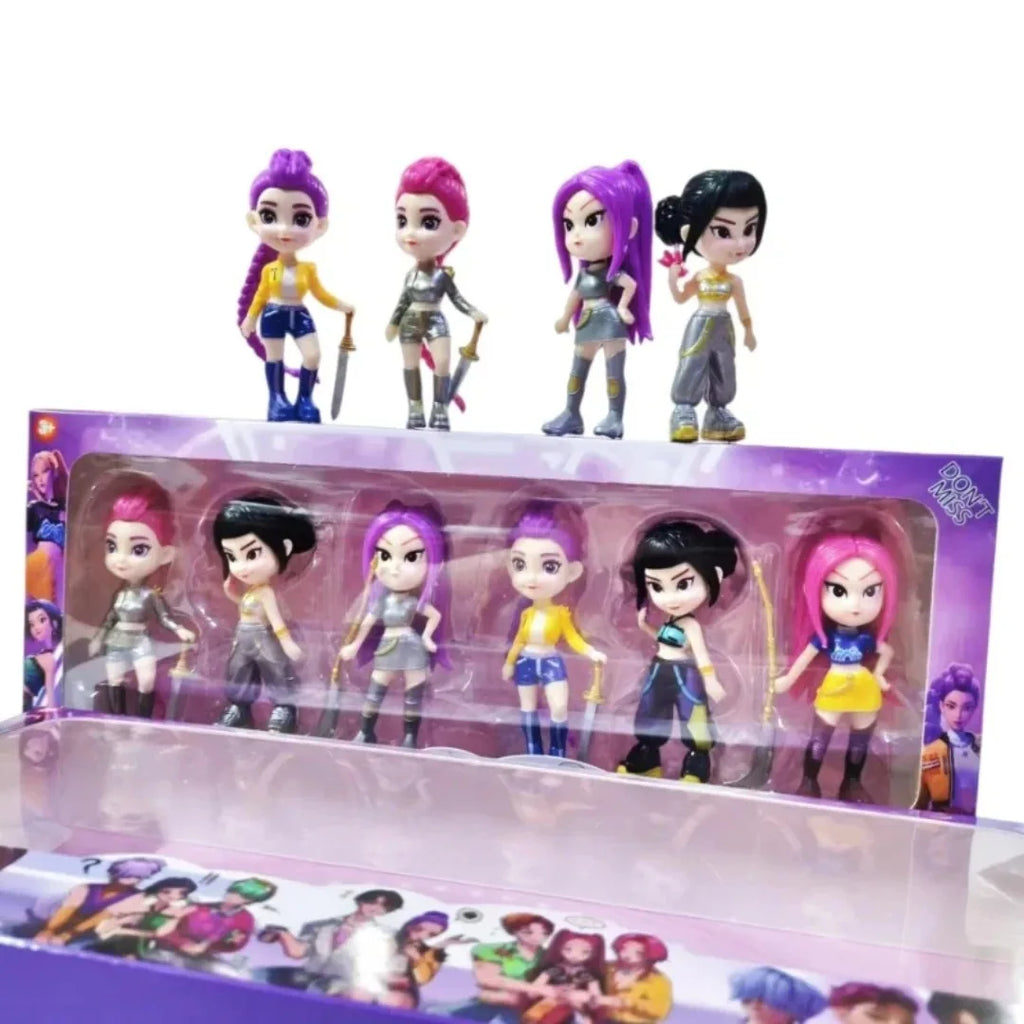 2026 Hot K pob Devil Hunter Rumi Zoe Mira anime polyvinyl chloride character collection desktop trinkets Childrens Gift