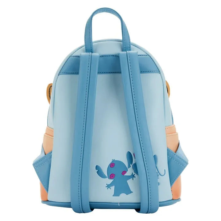 Disney Inside Out Sadness Cosplay Mini-Rucksack PU Leather Backpack Cartoon Lotso Stitch Fashion Cute Girl Storage Bag