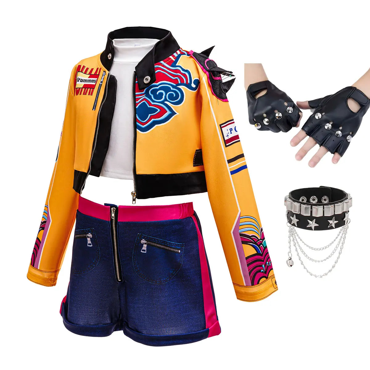 Girl 3D Print 3Pcs Role Play Dress up Popular Korean Music Performance Clothing Dance Costume Child Singer Cosplay Team Uniform
