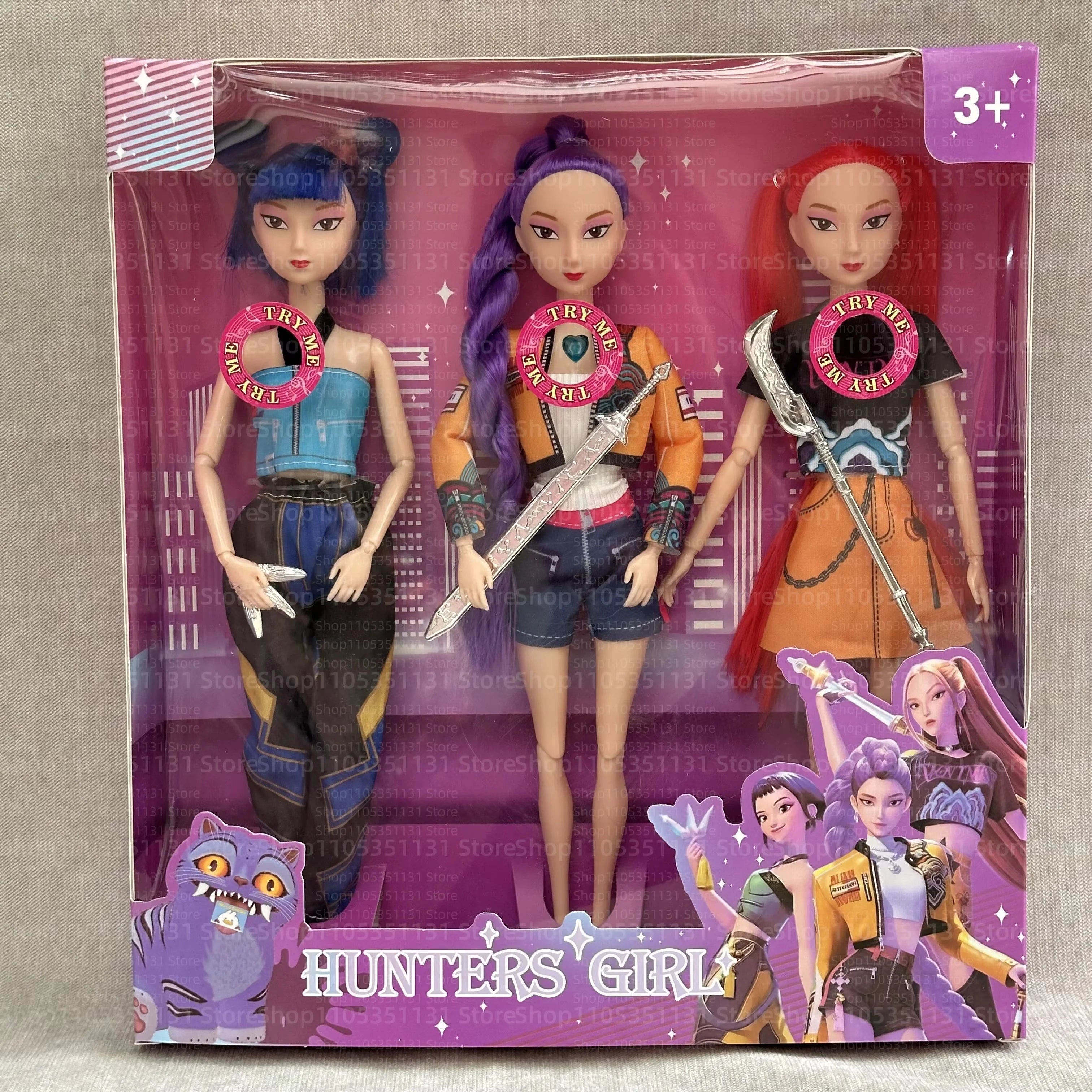 2026 Hot Music Style Demonic Group Anime Figure Rumi Mira Zoey Action Figure Cosplay Doll Cute Gift for Kids Birthday Gifts