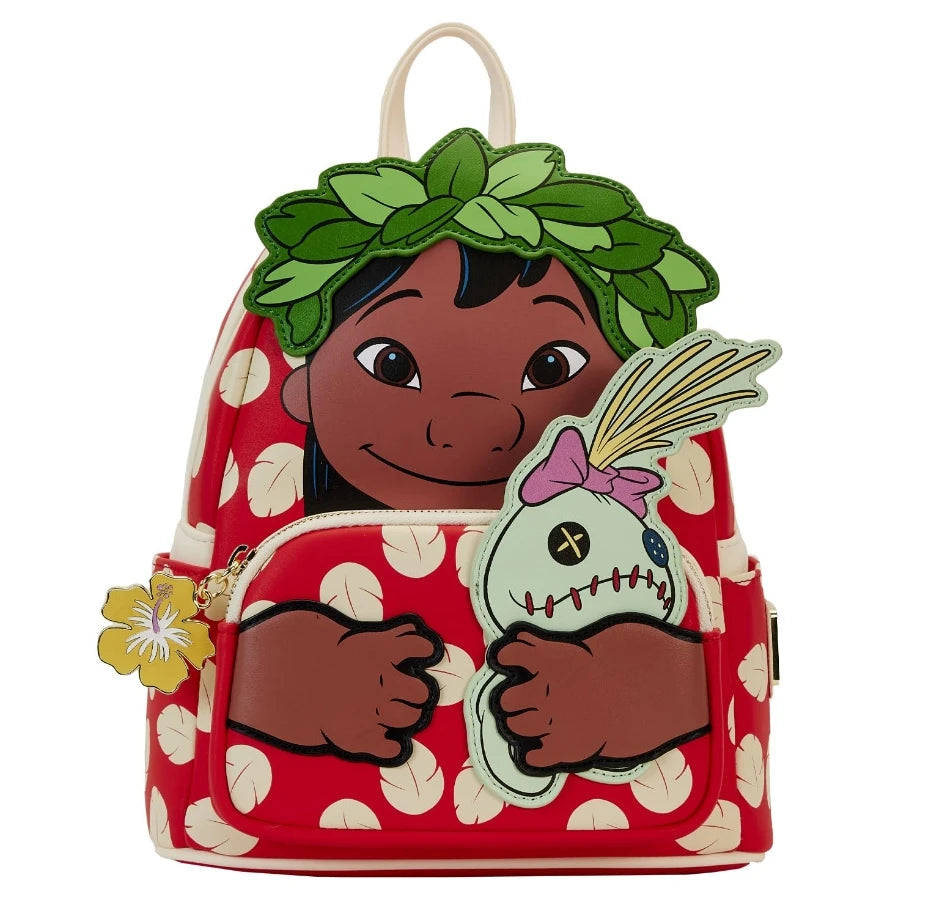 The Aristocats Marie Lady Floral Footsy Double Strap Shoulder Bag Mini Backpack Cute Backpack Bags for Women School Backpack