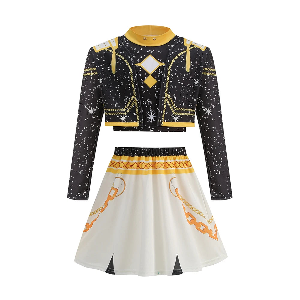 2026 Girl Cosplay Pop Singer Fashion Spring Summer Clothes Stage Performance Dress Up Uniform Children Show Party Costumes