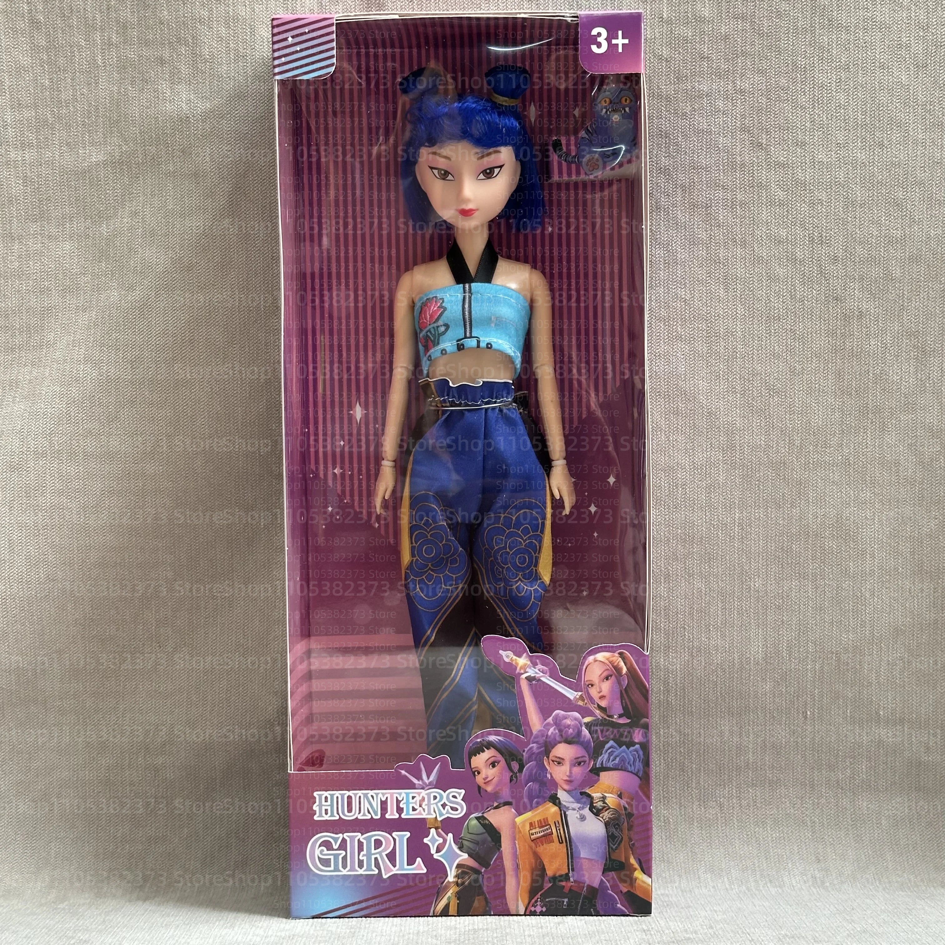 2026 New Kpop Demon Hunters Action Figure Toy Rumi Mira Zoey Beautiful Princess Baby Girl Dolls Plastic DIY Toy for Girls