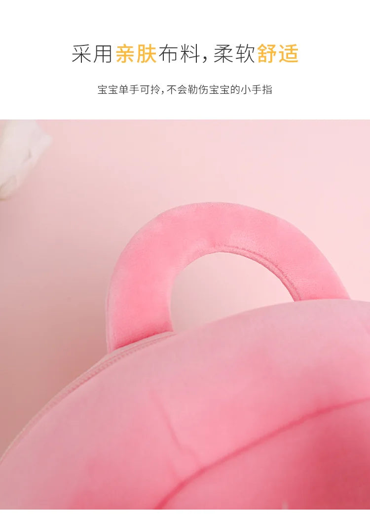 Plush Backpack Little Kid Preschool Ages 1-5 Backpack with Detachable Doll Boys Girls Toddler Backpack Metoo Rabbit Doll