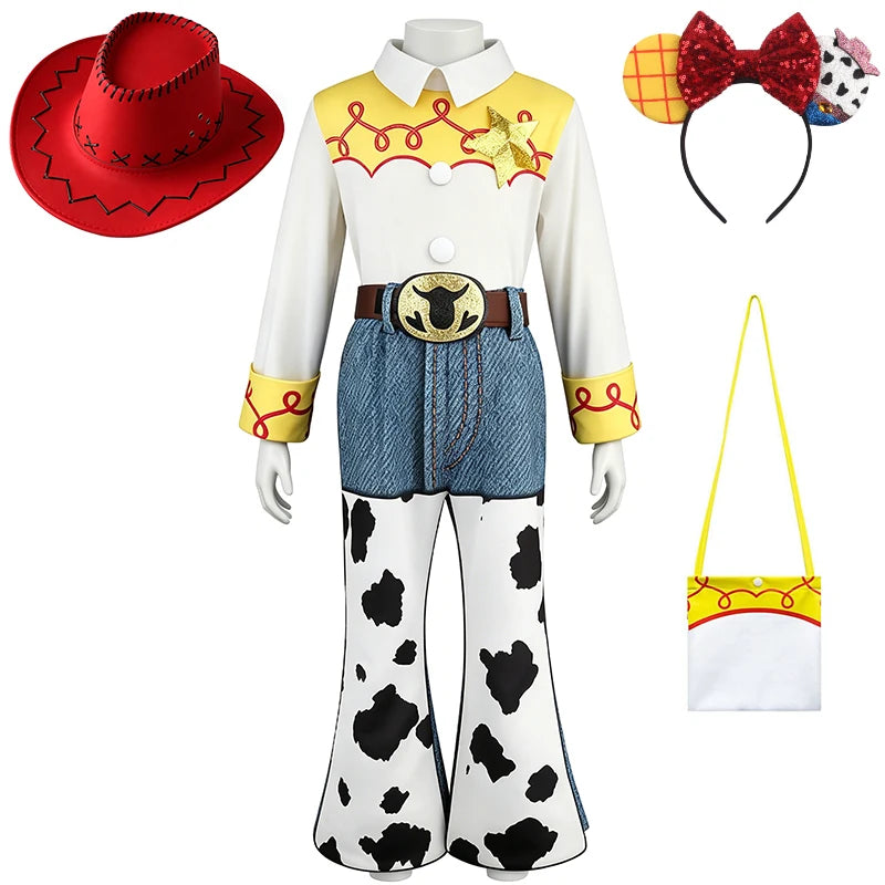 Woody Jessie Western Fancy Toy Kids Clothes Halloween Cosplay Performance Children's Costume Carnival Party Boys Girls Outfits