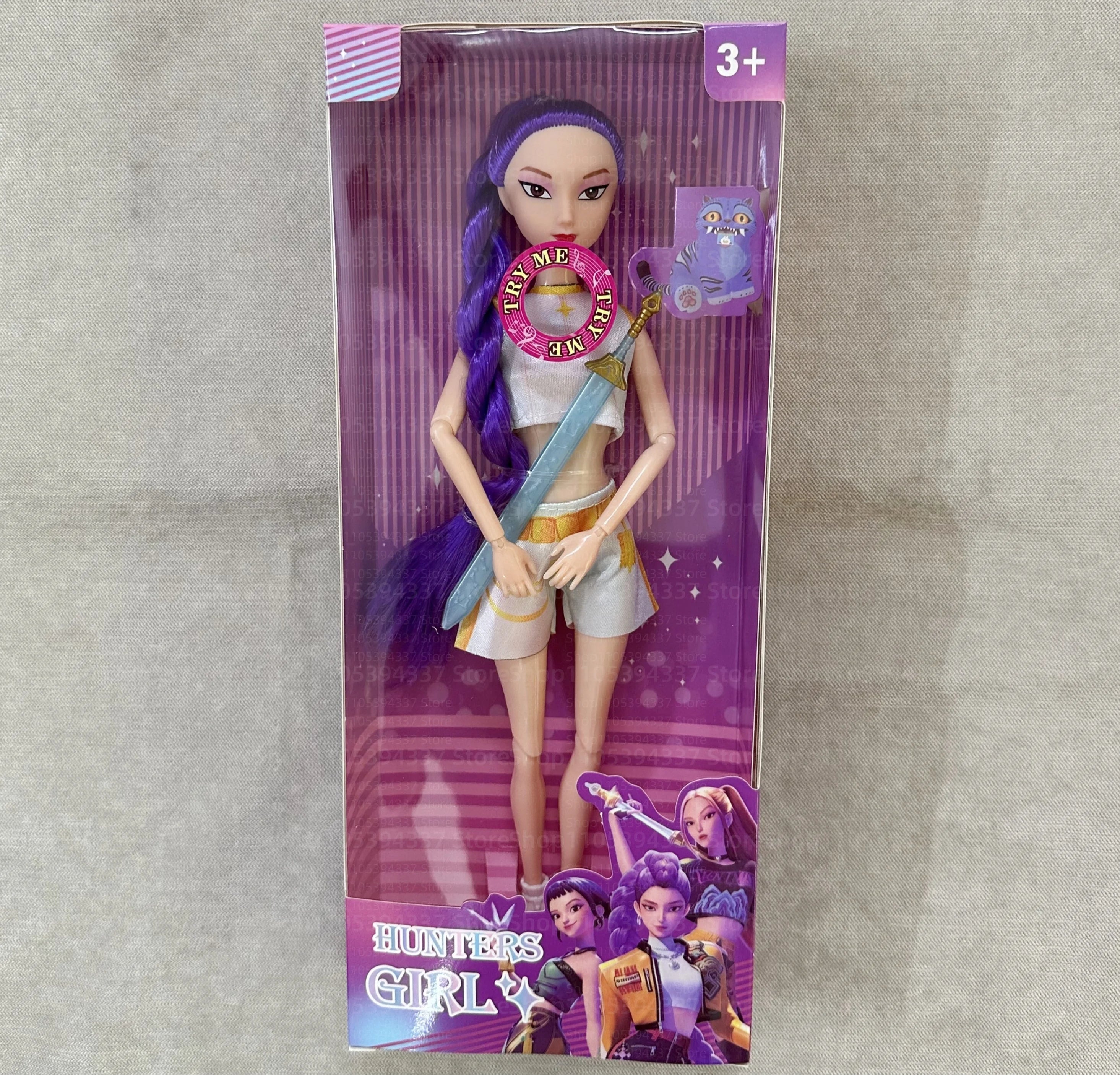 2026 New Kpop Demon Hunters Action Figure Toy Rumi Mira Zoey Beautiful Princess Baby Girl Dolls Plastic DIY Toy for Girls