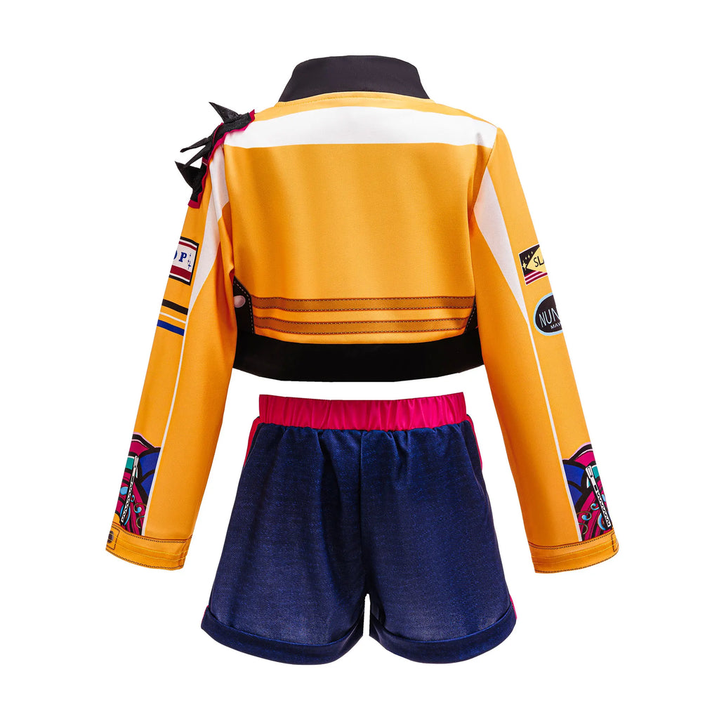 Girl 3D Print 3Pcs Role Play Dress up Popular Korean Music Performance Clothing Dance Costume Child Singer Cosplay Team Uniform