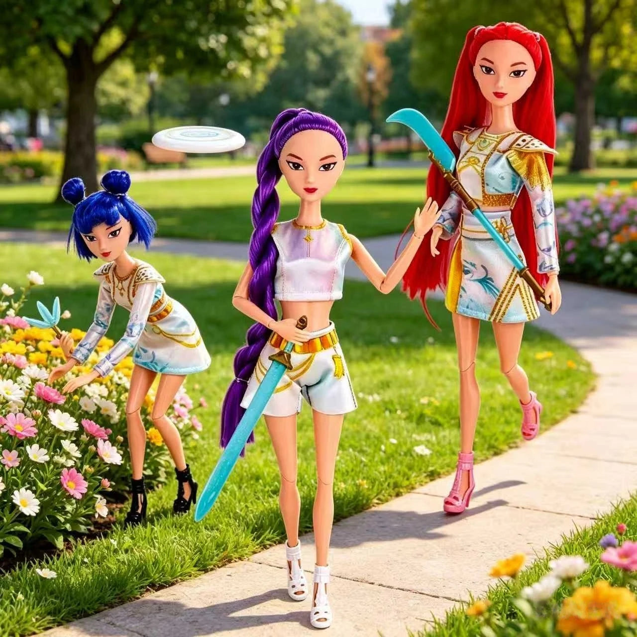 2026 New Kpop Demon Hunters Action Figure Toy Rumi Mira Zoey Beautiful Princess Baby Girl Dolls Plastic DIY Toy for Girls