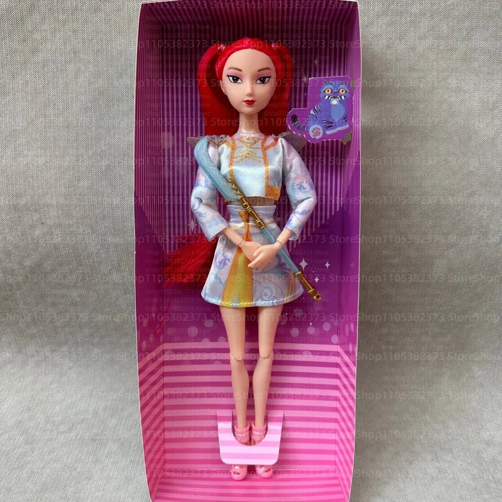 2026 New Kpop Demon Hunters Action Figure Toy Rumi Mira Zoey Beautiful Princess Baby Girl Dolls Plastic DIY Toy for Girls