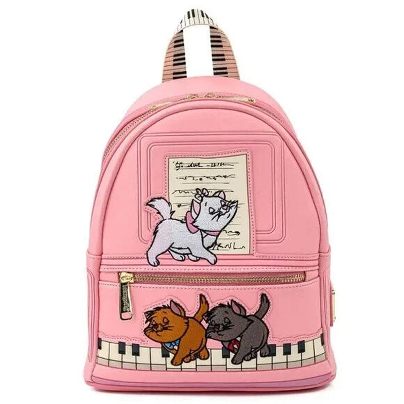 The Aristocats Marie Floral Allover-Print Mini Backpack Villains Scene Maleficent Sleeping Beauty Backpack Children Schoolbag