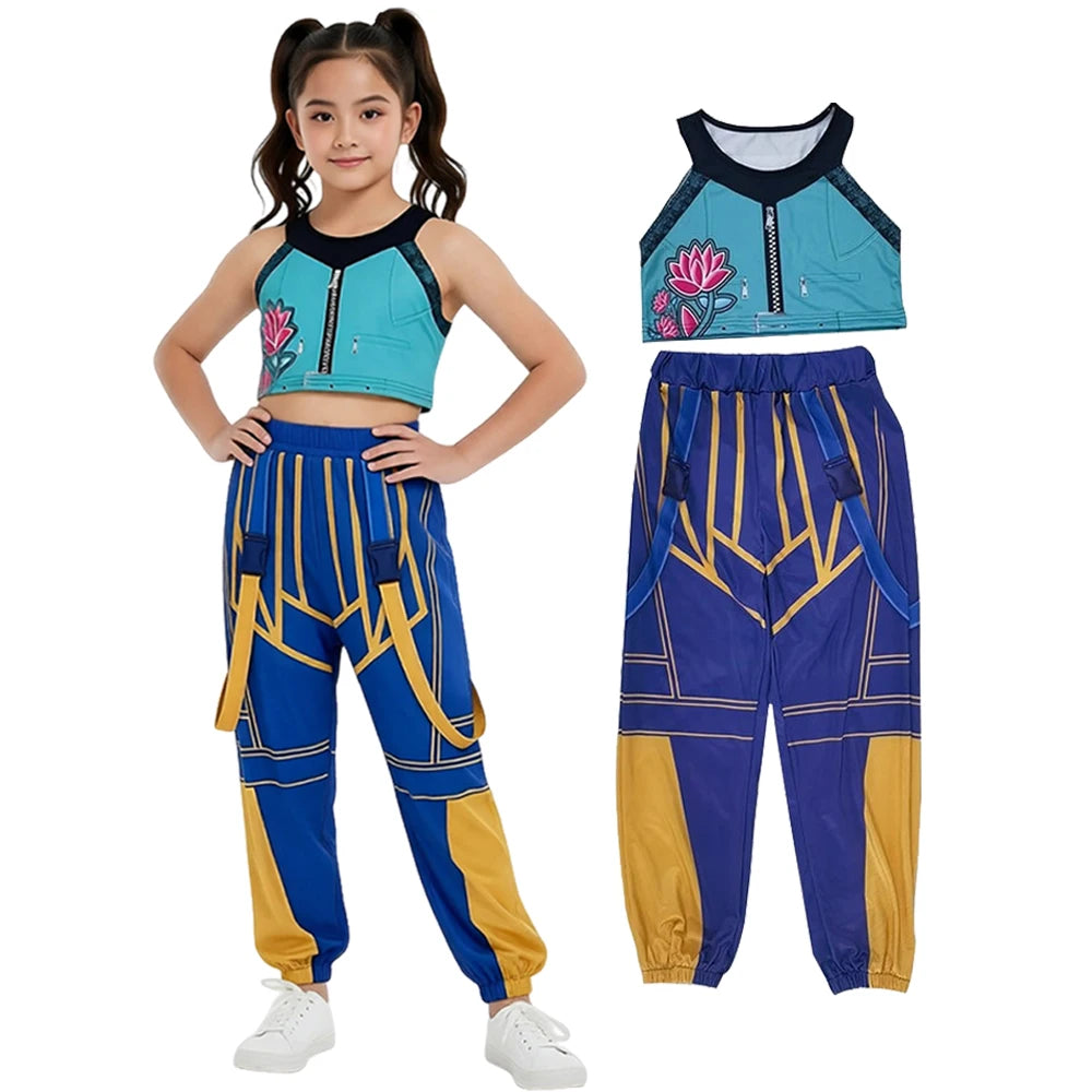 2026 Girl Cosplay Pop Singer Fashion Spring Summer Clothes Stage Performance Dress Up Uniform Children Show Party Costumes