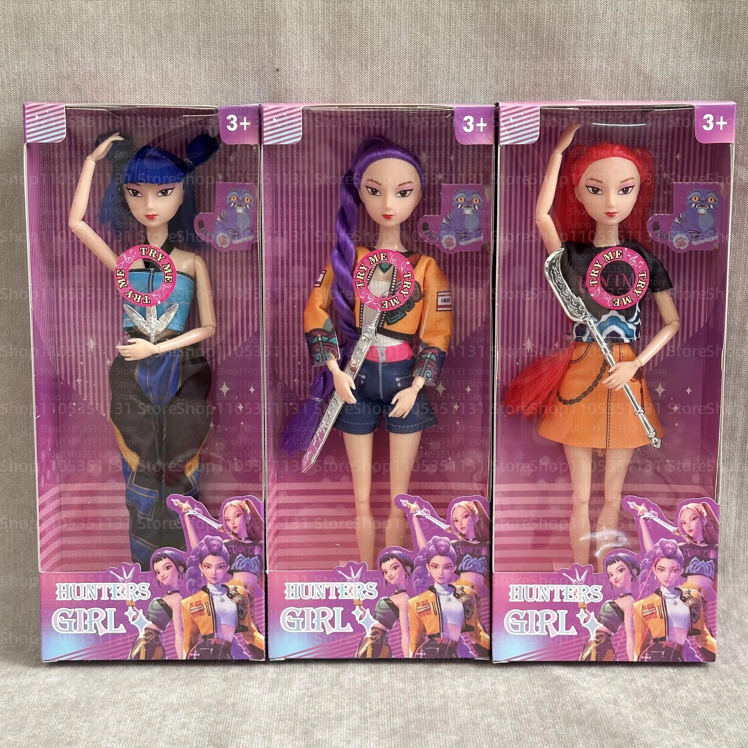2026 Hot Music Style Demonic Group Anime Figure Rumi Mira Zoey Action Figure Cosplay Doll Cute Gift for Kids Birthday Gifts