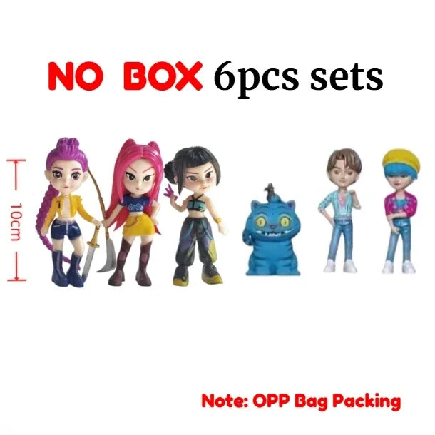 2026 Hot K pob Devil Hunter Rumi Zoe Mira anime polyvinyl chloride character collection desktop trinkets Childrens Gift